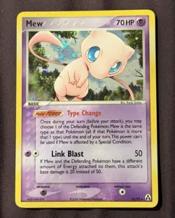 Pokemon Mew Holo Rare 10/92 EX Legend Maker 70HP Basic Nintendo 2006 - Image 1