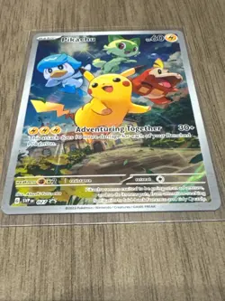 2023 Pokemon PIKACHU 027 Black Star Promos Scarlet & Violet SVPEN Paldea Evolved - Image 3