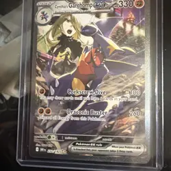 Pokemon TCG Cynthia's Garchomp EX Holo Card Sv10: Destined Rivals 232/182 - Image 3