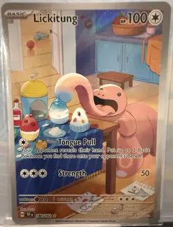 Pokemon Card - Lickitung Temporal Forces 180/162 Holo Illustration Rare - Image 1