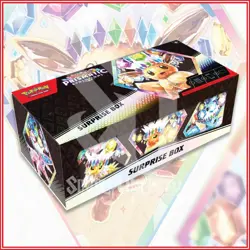 Pokemon TCG: Prismatic Evolutions Surprise Box Case | 4 Packs & 1 Promo Card - Image 1