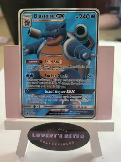 Blastoise GX SM189 Full Art Black Star Promo Pokemon Card NM - Image 1