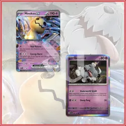 Pokemon TCG: Mimikyu ex SVP/004 & Greavard 105/198 Set of 2 - Image 1