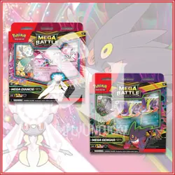 Pokemon TCG: Mega Battle Deck Mega Diancie ex & Mega Gengar ex Bundle *IN STOCK - Image 1