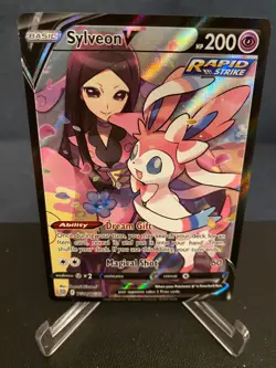 Pokemon TCG Sylveon V Brilliant Stars TG14/TG30 Holo Secret Rare - Image 1