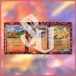 Pokemon TCG: Charizard ex Super-Premium Promo Set of 3 | Charmander Charmeleon - Image 1