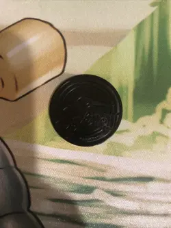 Pokemon Card Game TCG Fennekin Silver Cracked Ice Holo Plastic Coin - Image 2