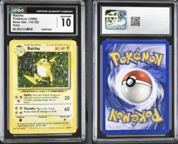 Pokemon - Raichu Base Set Holo - Image 1