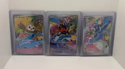 Pokemon TCG: First Partners Illustration Collection-1 Set of Gen 7 Starters - Image 1
