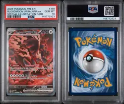 2025 POKEMON PRE EN-PRISMATIC EVOLUTIONS #168 BLOODMOON URSALUNA EX PSA 10 - Image 2