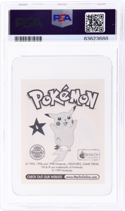 1999 Pokemon Album Stickers Charizard #6 PSA 10 - Image 2