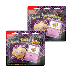 2x Paldean Fates Tech Sticker Collection Shiny Fidough - Image 1