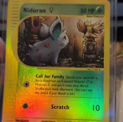Pokemon TCG Nidoran 50 HP Basic Pokemon Holo English Card ID: F-04-4 - Image 1