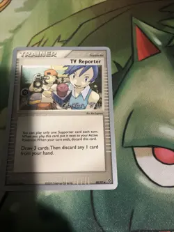 2005 World Championship Pokemon Bright Aura TV Reporter #88/97 Ex Dragon - Image 3