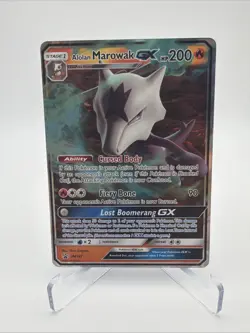 Pokemon TCG - Alolan Marowak Gx - Sun and Moon Promos - SM187- Nearmint - Hologr - Image 1