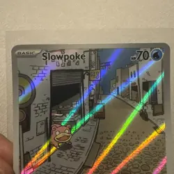 Pokemon TCG Slowpoke 204/198 Illustration Rare, Scarlet and Violet Base Set Card - Image 2