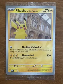 Pikachu At The Museum Jumbo Sealed Promo - Pokemon X Natural History Museum TCG - Image 1