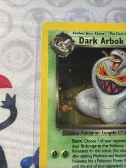 Pokemon TCG Dark Arbok Team Rocket 2 Holo Unlimited Holo Rare LP W/swirl - Image 3