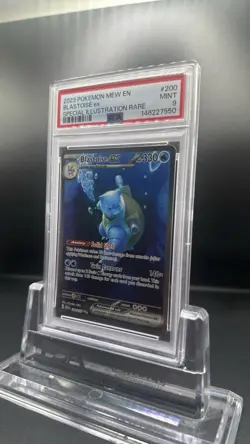 2023 POKEMON MEW EN-151 SPECIAL ILLUSTRATION RARE #200 BLASTOISE EX PSA 9 - Image 1