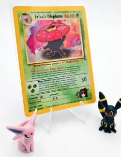 Pokemon TCG Erika's Vileplume Unlimited Holo Rare Gym Heroes 5/132 - Image 1