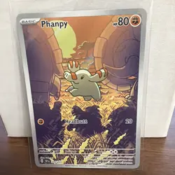 Pokemon Card Phanpy 205/191 Illustration Rare Surging Sparks NM PSA Contender - Image 1