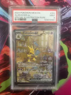 Pokemon TCG Alakazam EX 201/165 Scarlet & Violet 151 Card - Image 1
