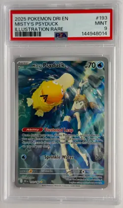Misty's Psyduck 193/182: Destined Rivals - Illustration Rare Holo 2025 Pokemon - Image 1