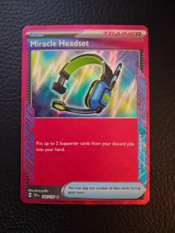 Pokemon TCG Miracle Headset 183/191 ACE SPEC Holo Surging Sparks NM - Image 1