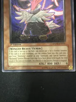 Yugioh! ANPR-EN005 Blackwing- Vayu The Emblem of Honor Ulti Rare 1st Edition-LP - Image 4
