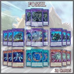 FOSSIL DECK 21 | Cragger Fusion Skull Buggy Convoy Skull Wagon Knight YuGiOh - Image 1