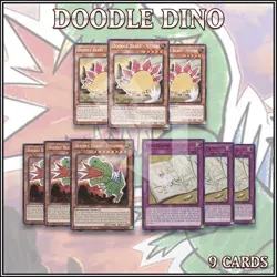 DOODLE BEAST DECK 9 | Dino Stego Tyranno Uh Uh Uh! Doodlebook BLCR YuGiOh 🔥 - Image 1