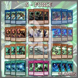 S-FORCE DECK 36 | Bridgehead Dog Tag Gravitino Justify Nightchaser YuGiOh - Image 1