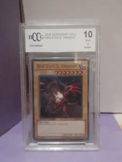 Red-Eyes B. Dragon Yugioh 2010 Legendary Collection BccG 10 Mint - Image 1