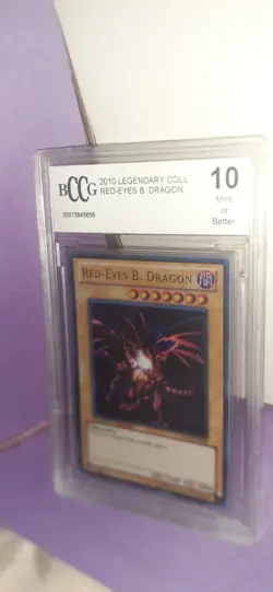Red-Eyes B. Dragon Yugioh 2010 Legendary Collection BccG 10 Mint - Image 2