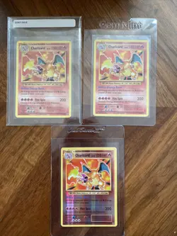 Lot of 3 Pokemon Charizard Holo Rare And Reverse Holo XY Evolutions 11/108 - Image 1