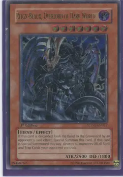 Yugioh Reign0Beaux,Overlord of Dark World STON-EN017 Ultimate 1st Edition LP - Image 1