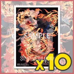 ONE PIECE TCG: THREE BROTHERS ACE SABO LUFFY (10) SLEEVES OFFICIAL BANDAI🔥 - Image 1