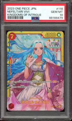 One Piece Japanese Nefeltari Vivi OP04-118 Kingdoms of Intrigue - PSA 10 🇺🇸 - Image 1