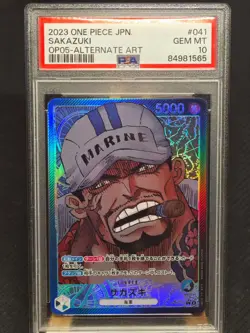 PSA 10 Sakazuki Leader OP05-041 (Alternate Art) Awakening of The New Era Japanes - Image 1