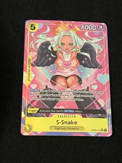 One Piece S-Snake OP08-112 Super Rare Alt Art Two Legends Parallel Foil NM - Image 1