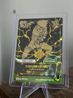 Naruto Mythos TCG 1st Edition Secret Rare Kakashi Hatake 137/130 - Image 1