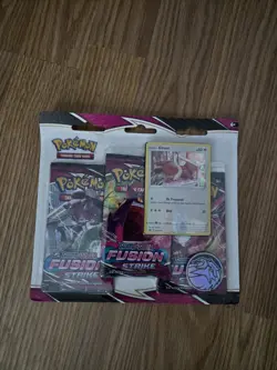 Pokemon TCG Sword & Shield Fusion Strike 3 Pack Blister Eevee - Image 1