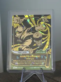 Naruto Uzumaki - 133/130 - Secret Gold – 1st Edition - Naruto Mythos TCG - Image 1