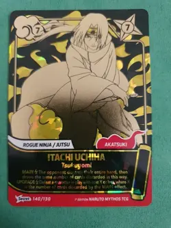 Naruto Mythos TCG - Itachi Uchiha Secret Rare 140/130 1st Edition - Image 1