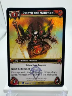 World of Warcraft TCG Foil Promo Fields of Honor Dethvir the Malignant - Image 1
