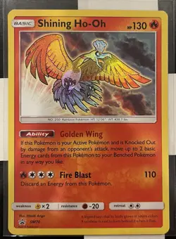 Pokemon Black Star Promo Shining Ho-Oh SM70 - Image 1