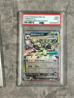2025 POKEMON PRE EN-PRISMATIC EVOLUTIONS SURPRISE BOX EXCLUSIVE UMBREON EX PSA 9 - Image 1