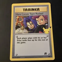 Here Comes Team Rocket! 15/82 Ultra Rare Celebrations Pokemon TCG Near Mint - Image 1
