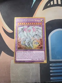 Neo Blue-Eyes Ultimate Dragon MVP1-ENG01 1st Gold Ultra HP/DMG Yugioh - Image 1