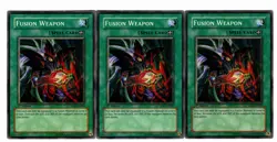 Yugioh- 3X Fusion Weapon - Common - 1st Edition - SOD-EN047 - Light Play - Image 1